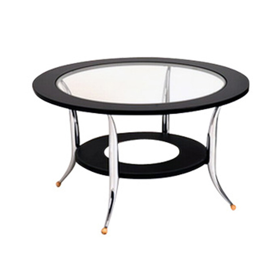 Black Glass Round Coffee Tables - BIG Furniture Business